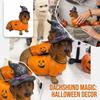 Figurka z żywicy z kapeluszem czarownicy i swetrem z dyni do dekoracji domu, ogrodu, jesieni, Halloween