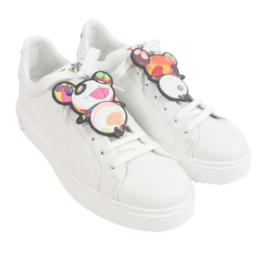 Louis Vuitton Low Cut Sneakers Timeout Line Takashi Murakami Panda Monogram Used