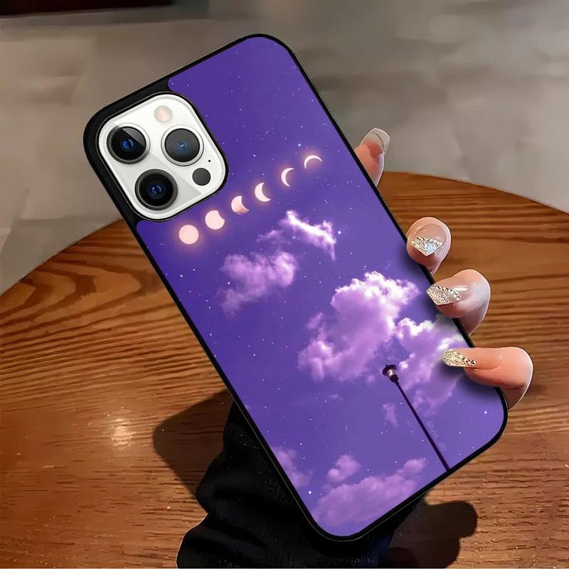 Space Sky Moon Phone Case For iPhone 17 Air 16 15 14 13 12 11 Pro Max Max Plus Bumper Case Cover