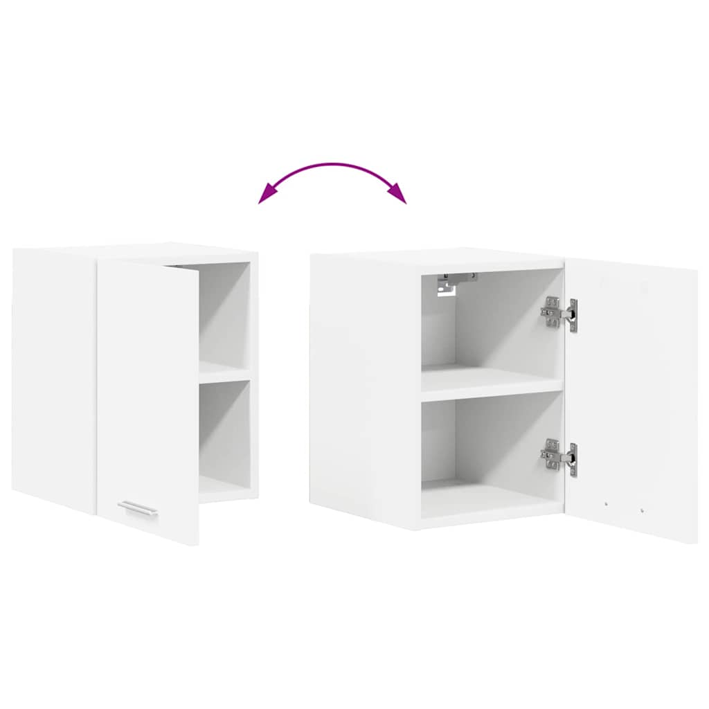 Wall Mounted Cabinet with Door 2 pcs White 30 x 31 x 40 cm Engineered Wood