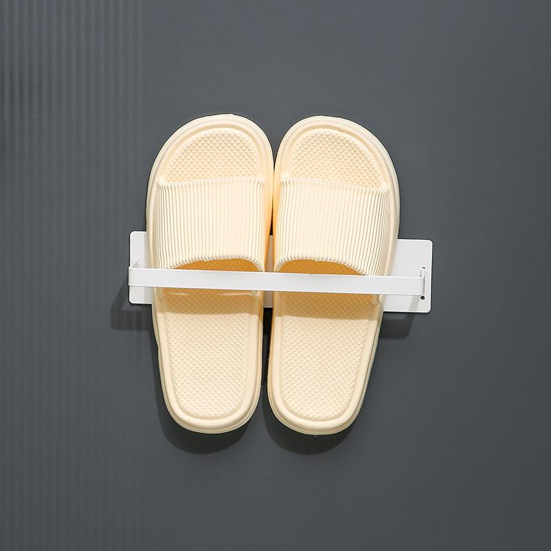 Wall-Mounted Magnetic Shoe Rack with Anti-Theft Iron Door Attachment