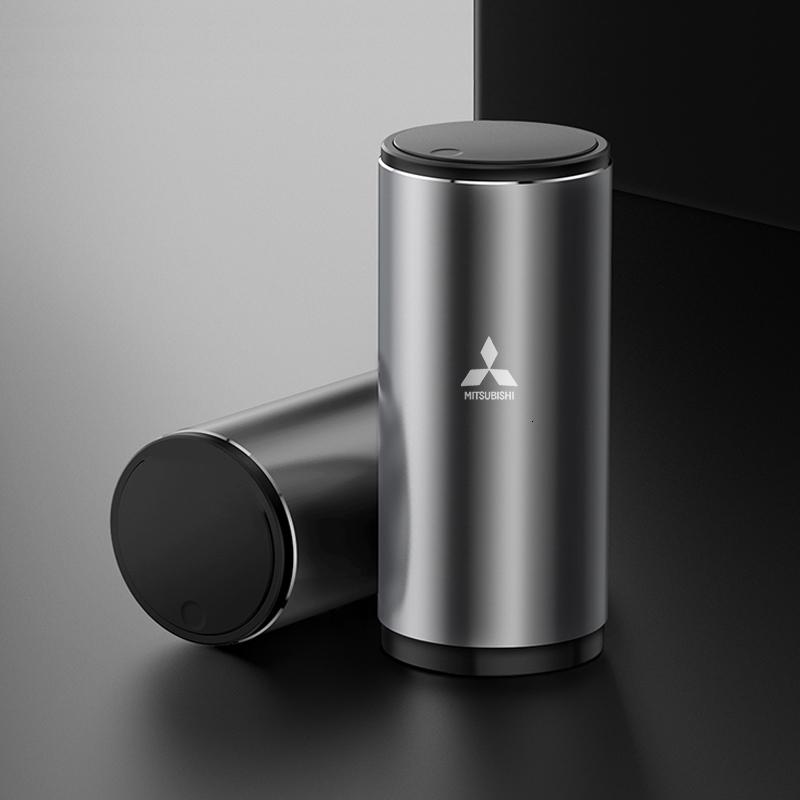 Baseus Car Trash Bin Alloy Garbage Can For Mitsubishi Asx Lancer Outlander Pajero Ralliart Rubbish Basket Bin Auto Accessories