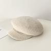 Chapeau Octogonal Tricoté Alpaga Rétro Coréen pour Femmes en Automne et Hiver Chaud Grand Tour de Tête Casquette de Newsboy Béret