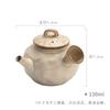 130ml Coarse Pottery Handmade Teapot Japanese Boutique Side Handled Teapot Retro Pot Household Tea Maker Kettle Cha Ornaments