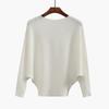 Loose Casual Fashion Bat Long Sleeve Women Sweater Solid Color Pullover Autumn Winter Knitted Tops Elegant Simple Sweaters Basic Clothing