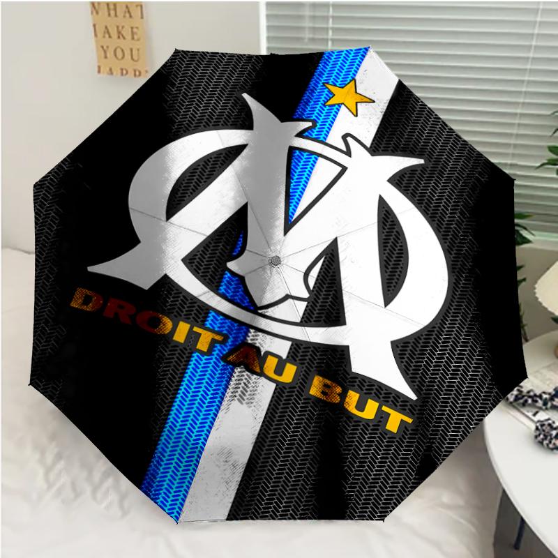 Marseille Print Automatic Umbrella, 8 Rib Iron Frame, Plastic Handle, Suitable for Outdoor Travel &Daily , Ideal Gift