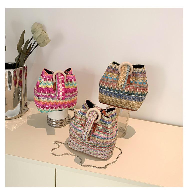 Women's Fashionable Chain Strap Bucket Bag For Daily Outfits