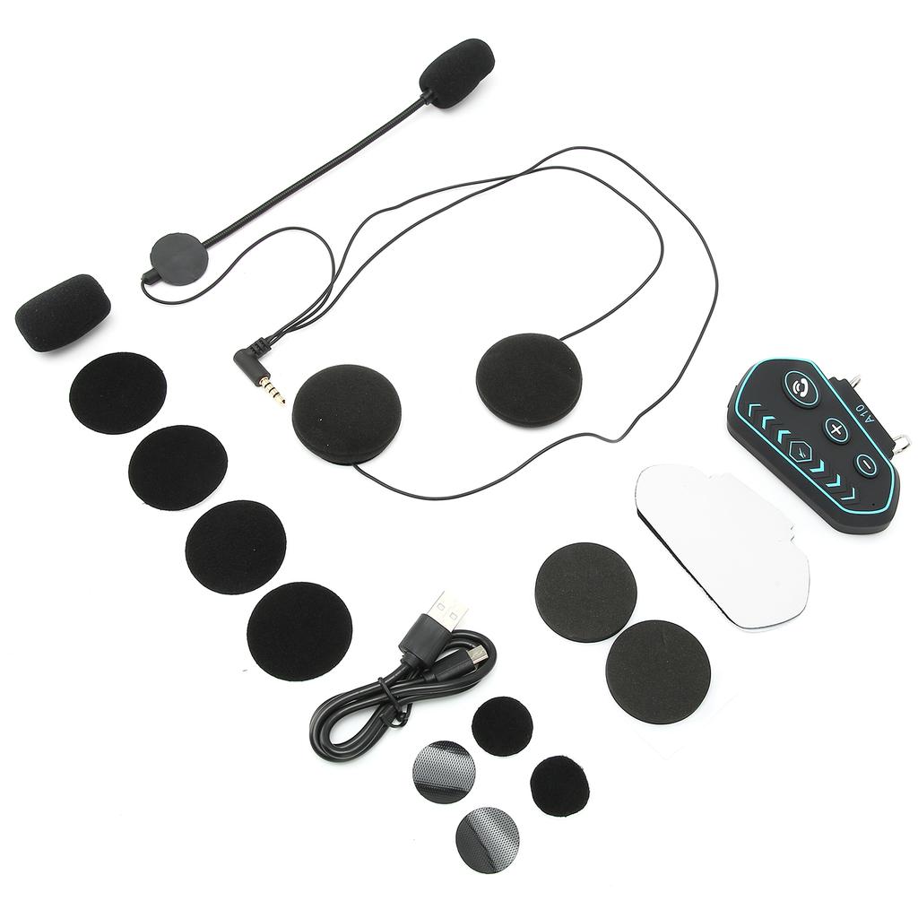 A10 Motorcycle Helmet Bluetooth Headphone Waterproof HiFi Sound Quality Helmet Headset