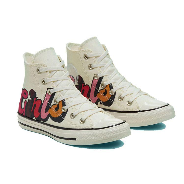 Converse  Chuck Taylor All Star High Girls Unite Women Sneakers Cream Egret Black 567999C