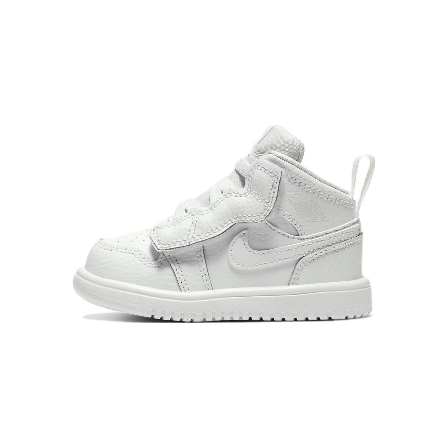 (TD) Air Jordan 1 Mid ALT  Triple White  Baby AR6352-126 EU 21