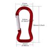 5Pcs Outdoor Aluminum KeyRings Hangings Buckles Fish Shape Spring Snap Clip Carabiner Key Rings Clip Hanging Buckles