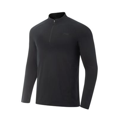 Simple Quick-Dry Versatile Comfortable Solid Color Stand Collar Long Sleeve T-Shirt Men Tops ATLV313-4