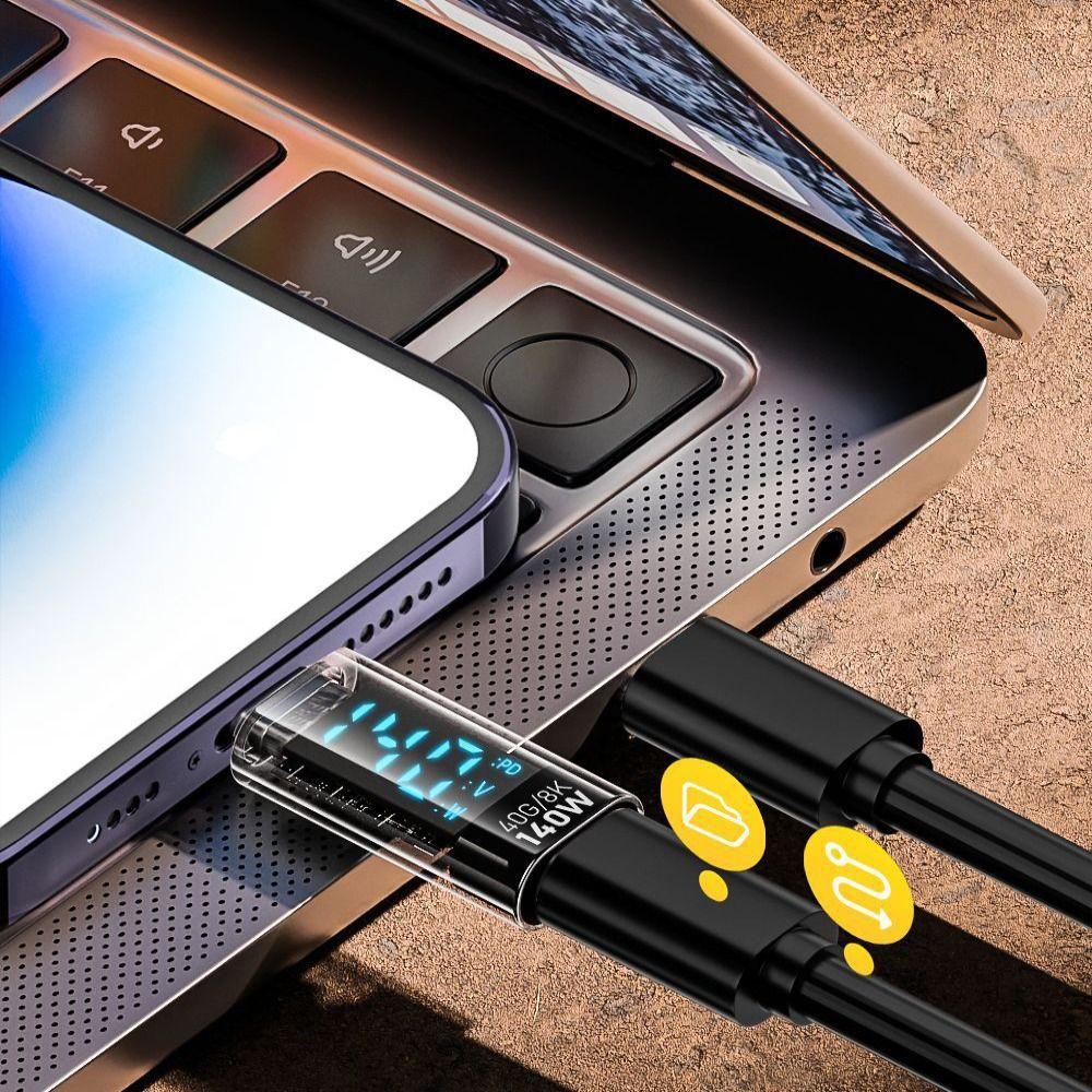 8K 60HZ USB-C Adapter Digital LED Display Type-C Extension Connector for iOS Converter  Laptop