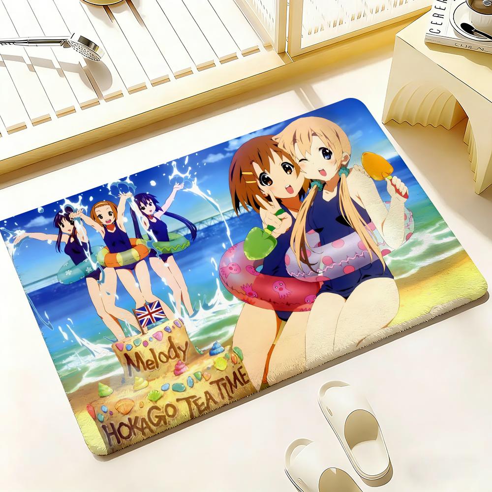 Anime K-K-On Floor Mat Bedroom Living Room Flannel Door Mat Non-Slip Home Decor