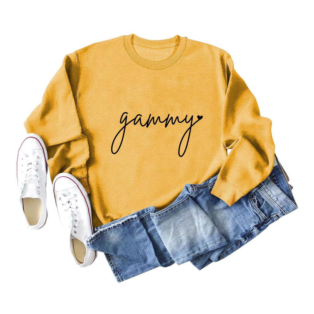 Women's Loose Fit Long-Sleeve Round Neck Casual Fashion Sweatshirt
