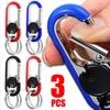 Men's Keychain Hook Stainless Steel Buckle Outdoor Carabiner Climbing Tool Double Ring Car Fishing Key Ring Car Amagi