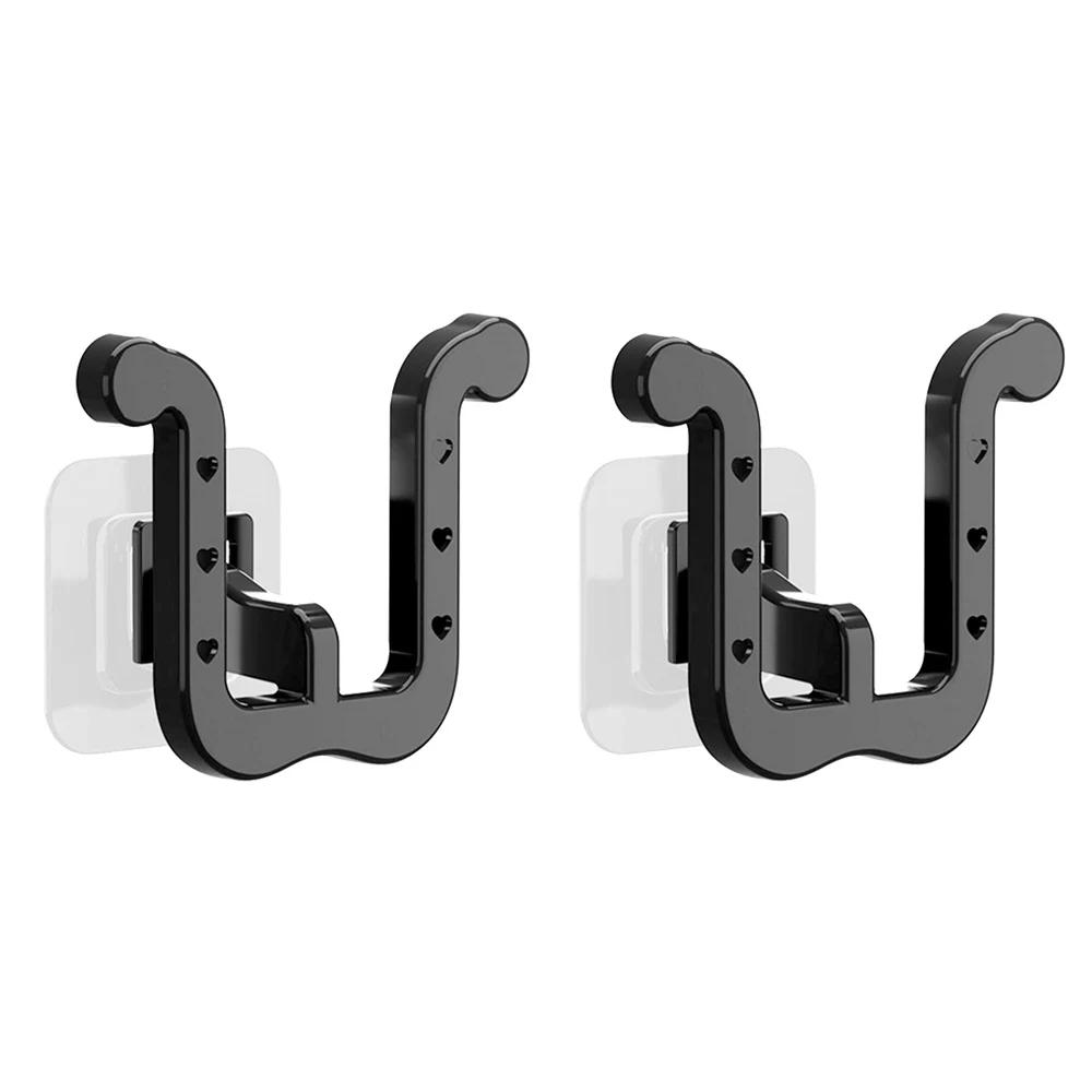 2pcs Slipper Rack Self-adhesive No Punching Bathroom Slipper Hook Toilet Drainage Rack Wall Mounted Storage Shoe Drying Rack