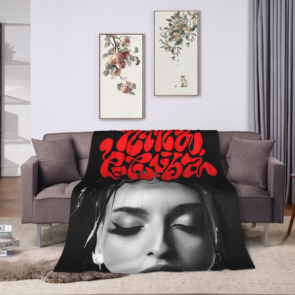 Nina Chuba Musik Sänger Decke Weiche Bedruckte Plüschdecke für Kinder Erwachsene Outdoor Flanell Bettdecke Bettbezug