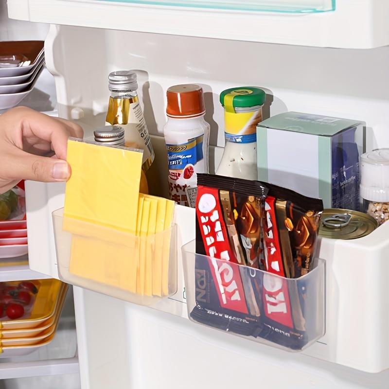 1/5/10/20PCS Space-saving Refrigerator-mounted Cheese Slice Organizer for Condiment Bags and Kitchen Storage