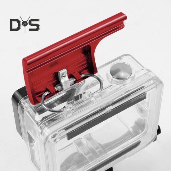 2Pcs Aluminum Replacement Latch Waterproof Rustproof Corrosion Resistant Camera Rear Snap Lock Buckle for GoproHero 3+/4