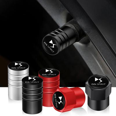 4Pcs Aluminium Alloy Car Valve Cap Dust Cover Accessories For DS SPIRIT DS3 DS4 DS4S DS5 5LS DS6 DS7 DS9 WILD RUBIS E-Tense