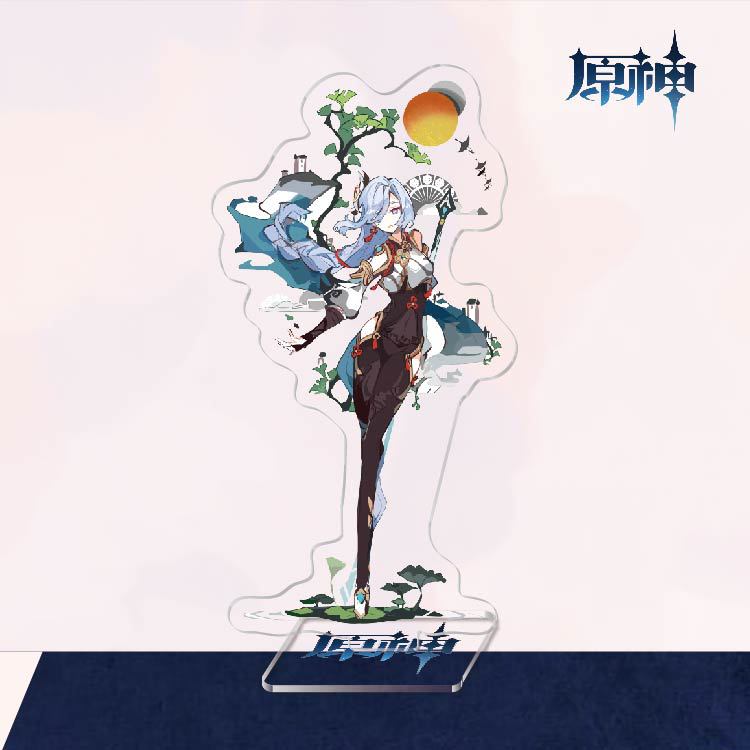 Anime Sexy Genshin Impact Figure Kaedehara Kazuha Kamisato Ayaka Xiao Hutao Acrylic Stand Model Plate Desk Decor Cosplay