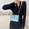 Fashionable Urban Chic Diamond Quilted Chain Shoulder Bag Stylish Small Pu Crossbody