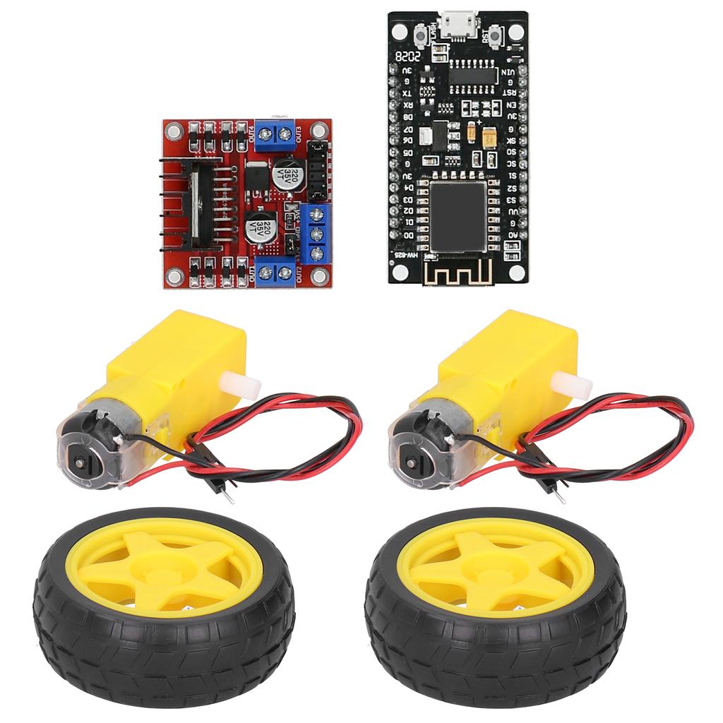 Smart Car Robot Kit for RC Car Plastic Tire Wheel DC36V Motor Gearmotors Module