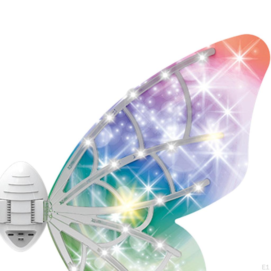 Electric Fairy Wing with LED Lights, Moving Music, Dress Up Costume, Music for