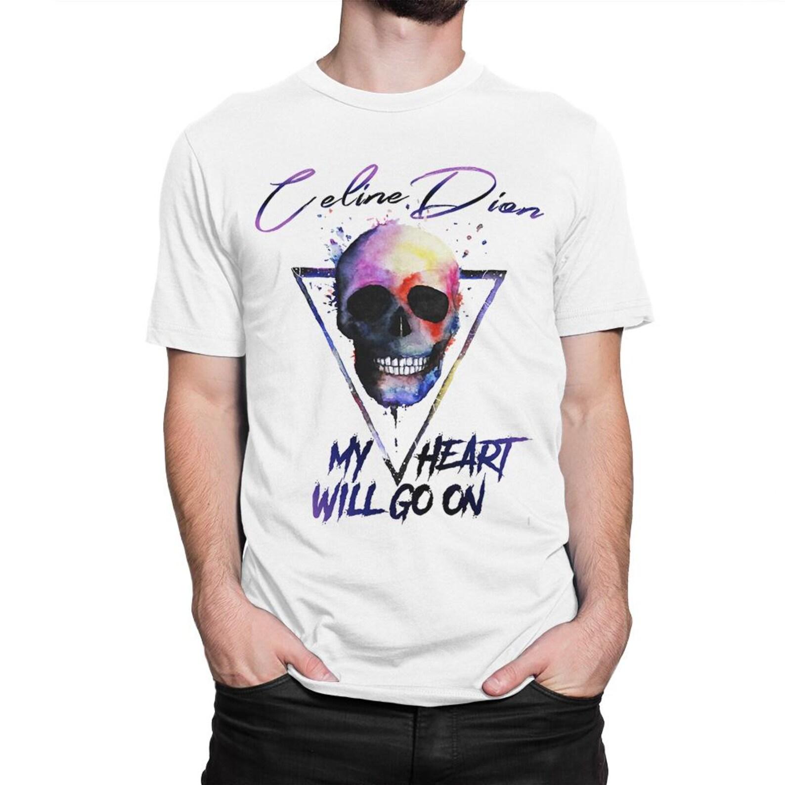 Celine Dion My Heart Will Go On Rock Style T-Shirt, Men s and Women s Sizes M