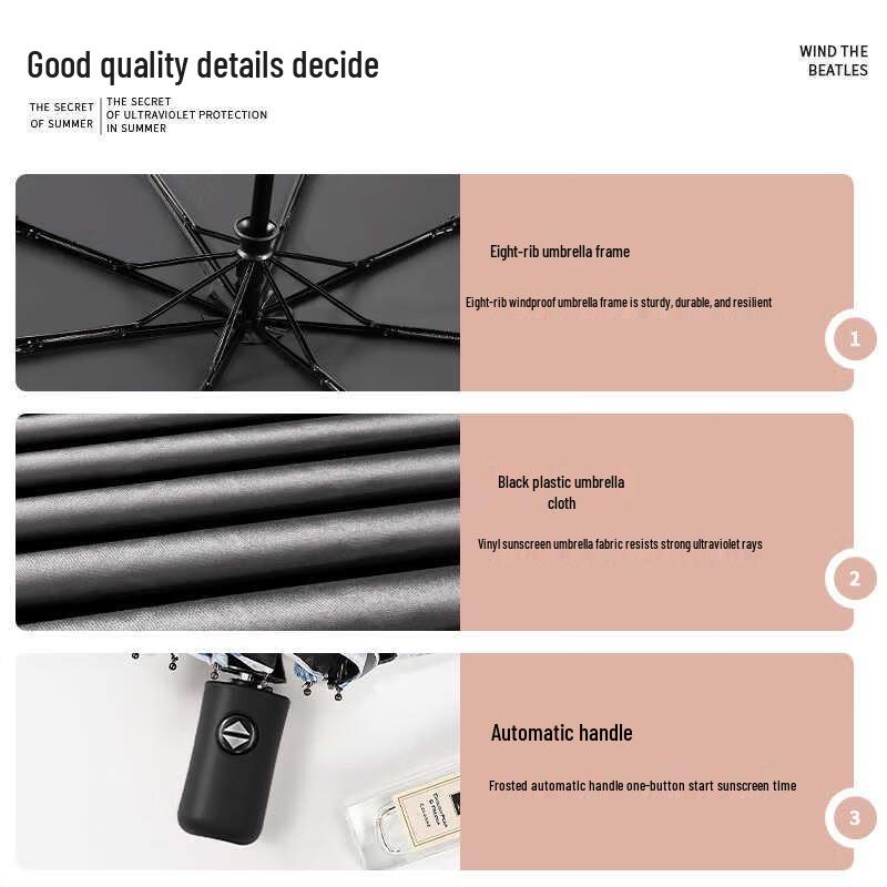 Little Cloth Forest Automatic Sun/Rain Umbrella