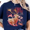 Feuerherz Fantasie Königin Shirt | Dunkle Fantasy Buchliebhaber T-Shirt | Comfort Colors Buchgeschenk
