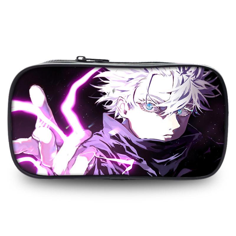 Jujutsu Kaisen Highcapacity Pen Pouch Durable Oxford Fabric Anime Holder Stationery