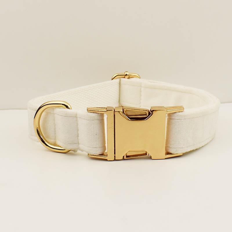 Personalized Teddy Fleece Dog Collar - Pet Supplies