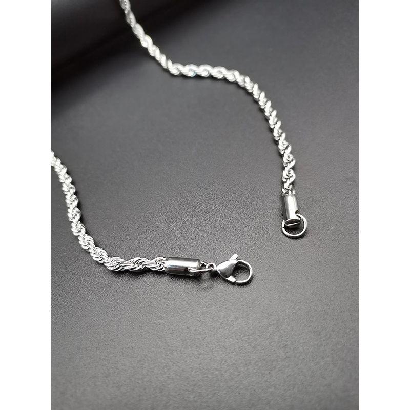 Style Necklace Men's Trendy Necklace Hemp Flowers Chain Women's Hip Hop Chain Thick Men All-Match Jewelry Clavicle Chain Light Luxury Minority
