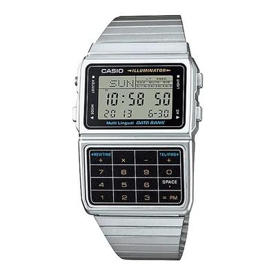 DATA BANK Digitale Armbanduhr DBC-611-1 Herren Silber und Schwarz