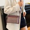 Women's Small Square Bag With Diamonds Shoulder Crossbody Bag