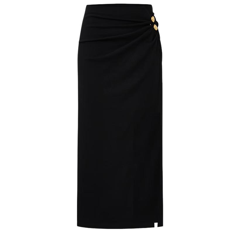 MO&Co. High-Waist Bodycon Slit Midi Skirt M