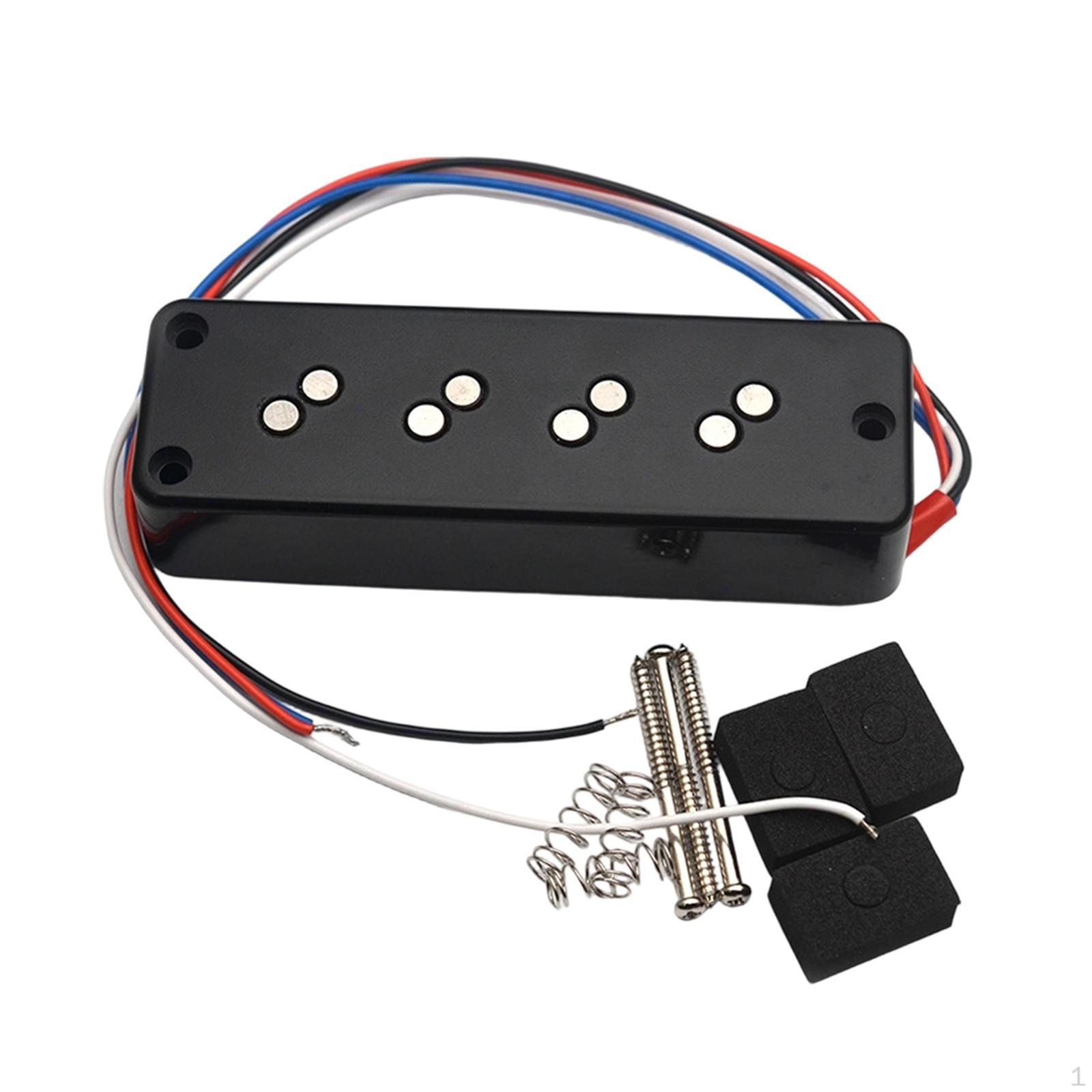 

Coil Electric Pickup for Bass Guitar, Humbucker Replacement Accessory, Bridge Part Musical Neck