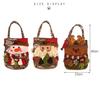 Santa Claus Gift Holders Stockings Merry Christmas Candy Bags Snowman Pendant New Year Xmas Ornament Festive Party Supplies