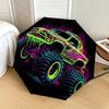 1 Stück Monster Truck Neon Kunstwerk Regenschirm mit Kunststoffgriff, Geeignet für alle Jahreszeiten Zuhause Reisen Outdoor RegenschirmDD628