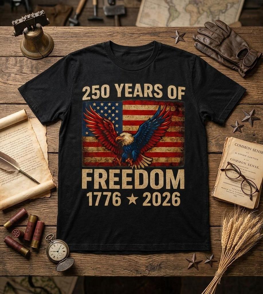 250 Years American Flag Anniversary Usa 250Th Birthday Shirt