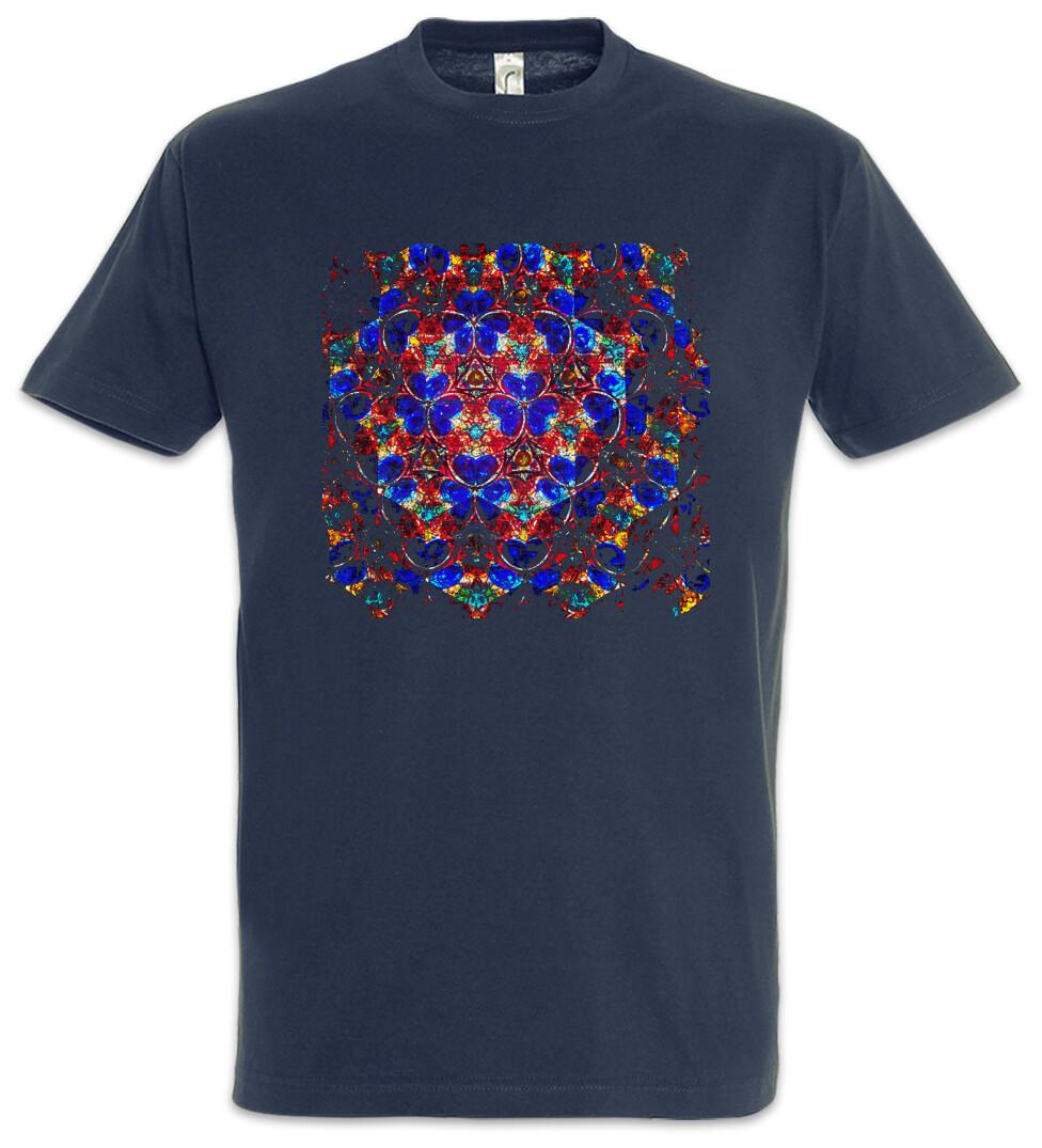 

Kaleidoscope Square II T-Shirt Mens Womens Tees Top Crystal Optical Reflection Reflector Mirror L