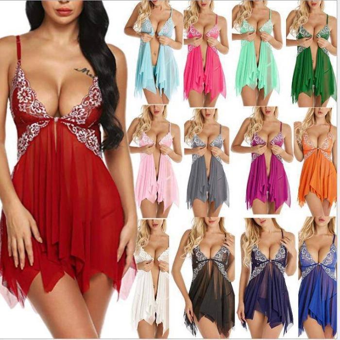 New models, popular lace mesh sex pajamas women's sex underwear pajamas summer