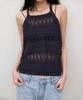 Manggomaenipeullijeu Pia Crochet Knit Sleeveless_Charcoal