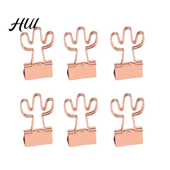 Heart Paper Clips 6Pcs Metal Cute Animal Shape Binder Certificate Holder Clamps for School Office Colorful Document Photo Holders Decorative B