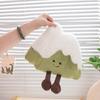 Apricot Lamb 30cm Snow Mountain Plush Pillow Creative Simulation Home Decoration Cute Pet Plush Doll Holiday Gift