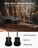 VEVOR 41 in / 1041.4 mm Dreadnought Acoustic Guitar Beginner Bundle for Adult Taller Black