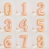 40-Inch Caramel Cream Number Balloons - Aluminum Foil Birthday Party Decoration for Kids and Adults