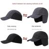 Ear Protection Earmuffs Hat for Men Polar Fleece Hiking Bonnets Casual Winter Baseball Cap  Ski